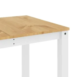 vidaXL Eettafel PANAMA- Rechthoekige tafel - Wit - Grenenhout - 160x80 cm