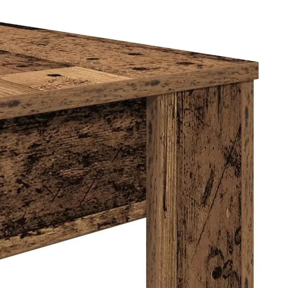 vidaXL Eettafel - Rechthoekige tafel - Oud hout - Bewerkt hout - 120x60 cm
