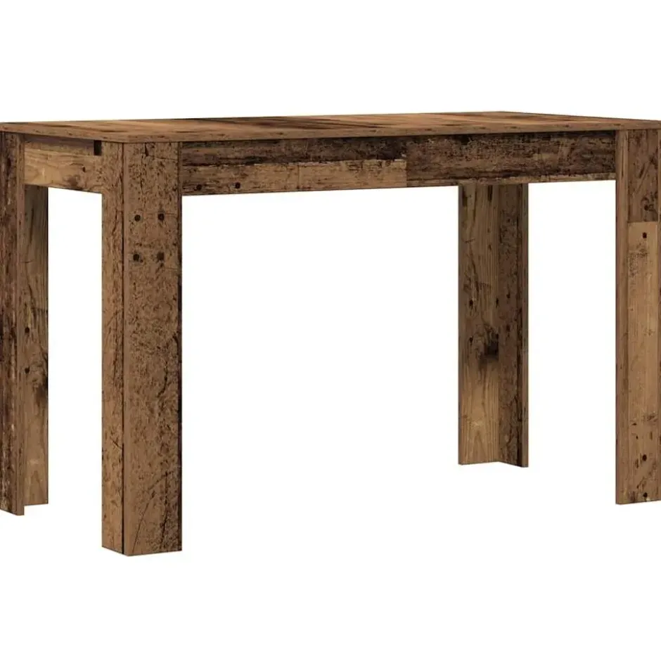vidaXL Eettafel - Rechthoekige tafel - Oud hout - Bewerkt hout - 120x60 cm