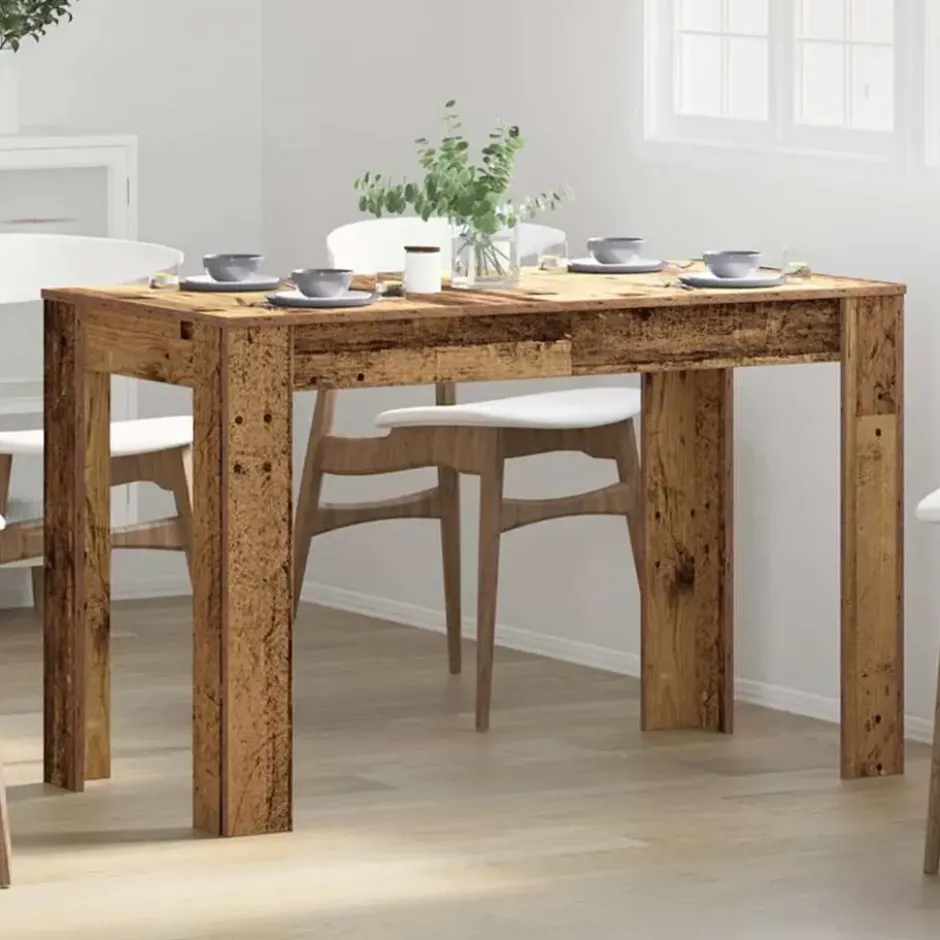 vidaXL Eettafel - Rechthoekige tafel - Oud hout - Bewerkt hout - 120x60 cm
