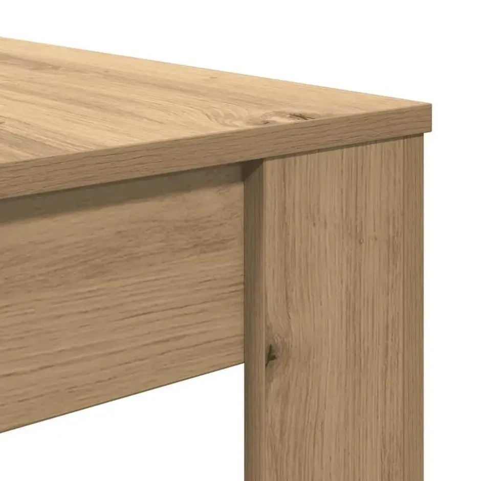 vidaXL Eettafel - Rechthoekige tafel - Artisanaal eiken - Hout - 120x60 cm