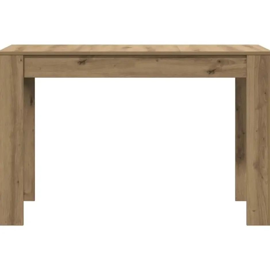 vidaXL Eettafel - Rechthoekige tafel - Artisanaal eiken - Hout - 120x60 cm