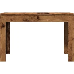 vidaXL Eettafel - Rechthoekige tafel - Oud hout - Bewerkt hout - 120x60x76 cm