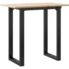 vidaXL Eettafel - Rechthoekige tafel met U-poten - Grenenhout - 80x50x75.5 cm