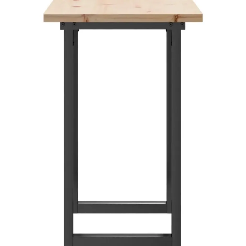 vidaXL Eettafel - Rechthoekige tafel met U-poten - Grenenhout - 80x50x75.5 cm