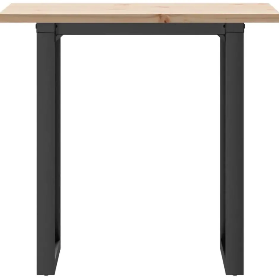 vidaXL Eettafel - Rechthoekige tafel met U-poten - Grenenhout - 80x50x75.5 cm