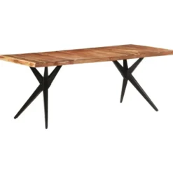 vidaXL - Eettafel - Wit - Hout - 200 x 90 x 76 cm