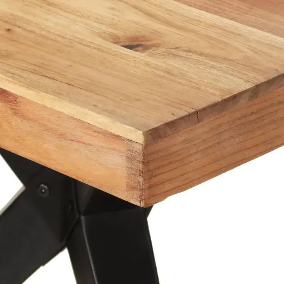 vidaXL - Eettafel - Wit - Hout - 200 x 90 x 76 cm