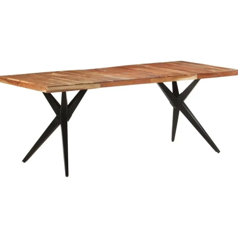 vidaXL - Eettafel - Wit - Hout - 200 x 90 x 76 cm