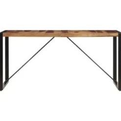 vidaXL Eettafel 140x70x75 cm massief sheeshamhout