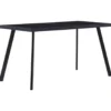vidaXL - Eettafel - Zwart - Glas - 140 x 70 x 75 cm
