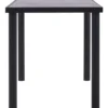 vidaXL - Eettafel - Zwart - MDF - 140 x 70 x 75 cm