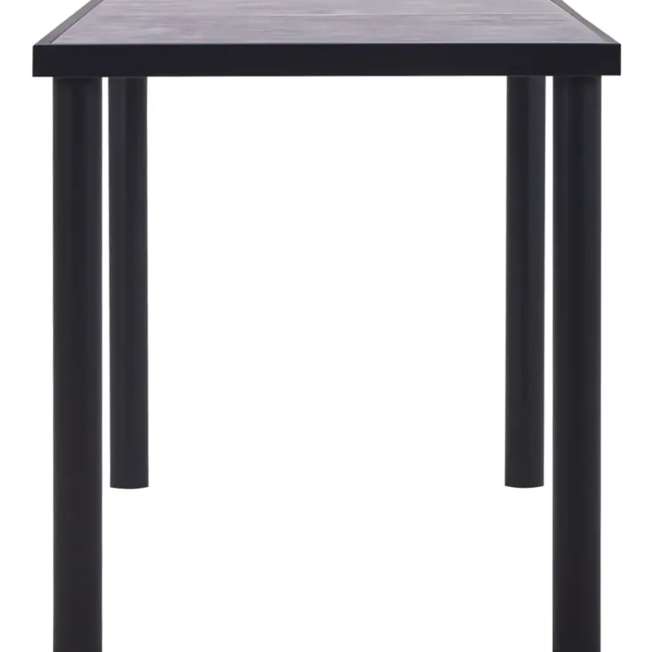 vidaXL - Eettafel - Zwart - MDF - 140 x 70 x 75 cm