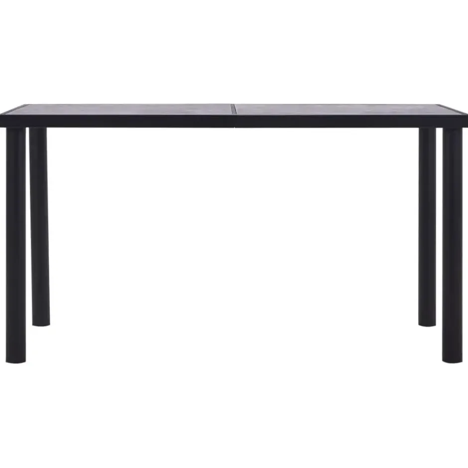 vidaXL - Eettafel - Zwart - MDF - 140 x 70 x 75 cm