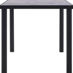vidaXL - Eettafel - Zwart - MDF - 160 x 80 x 75 cm