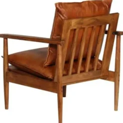 vidaXL - Fauteuil - Bruin - Leer