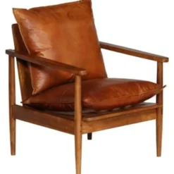 vidaXL - Fauteuil - Bruin - Leer