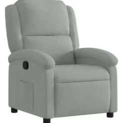 vidaXL - Fauteuil - Grijs - Fluweel