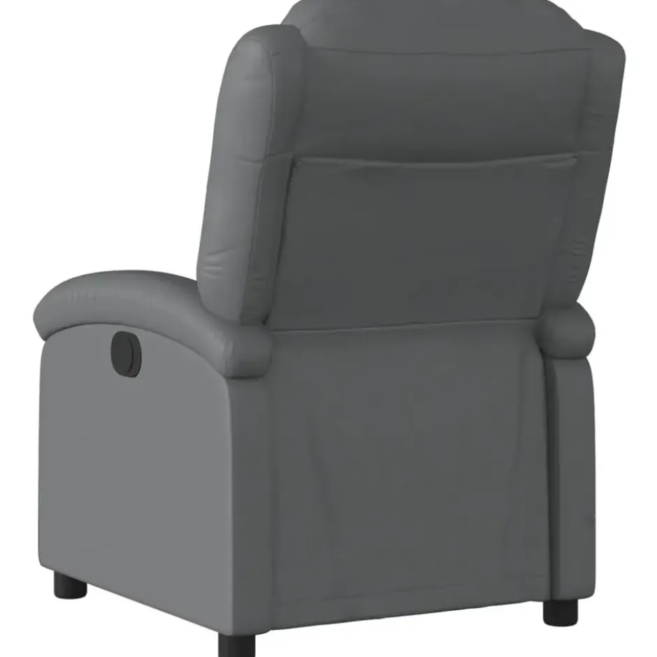 vidaXL - Fauteuil - Grijs - Kunstleer