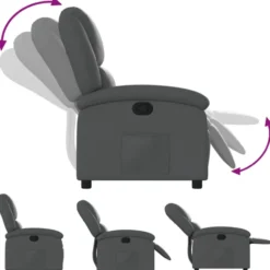 vidaXL - Fauteuil - Grijs - Kunstleer