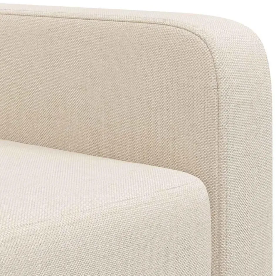 vidaXL - Fauteuil - Wit - Stof