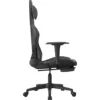 vidaXL - Gamingstoel - Grijs - Kunstleer