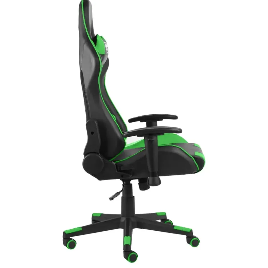 vidaXL - Gamingstoel - Groen - PVC