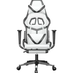 vidaXL - Gamingstoel - Wit - Kunstleer