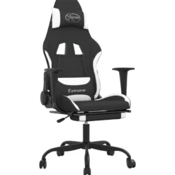vidaXL - Gamingstoel - Wit - Stof