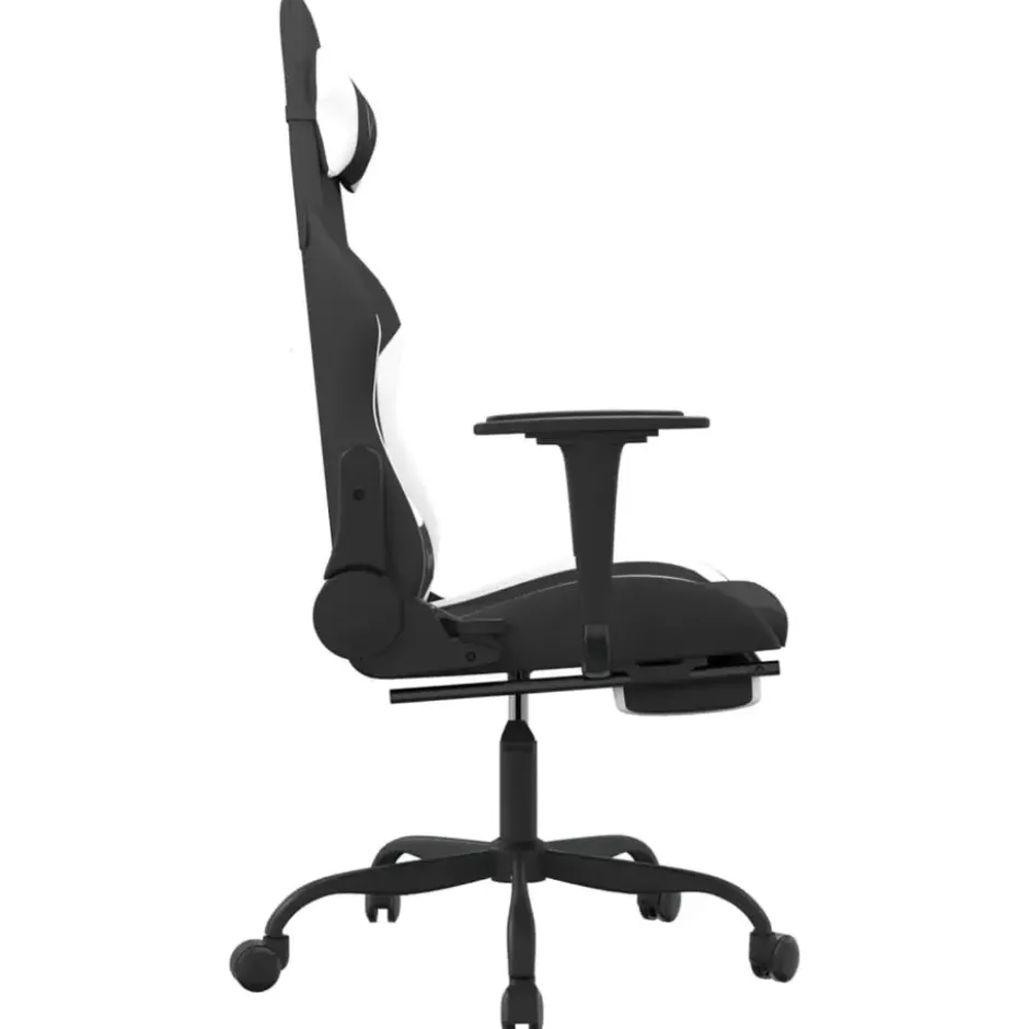 vidaXL - Gamingstoel - Wit - Stof