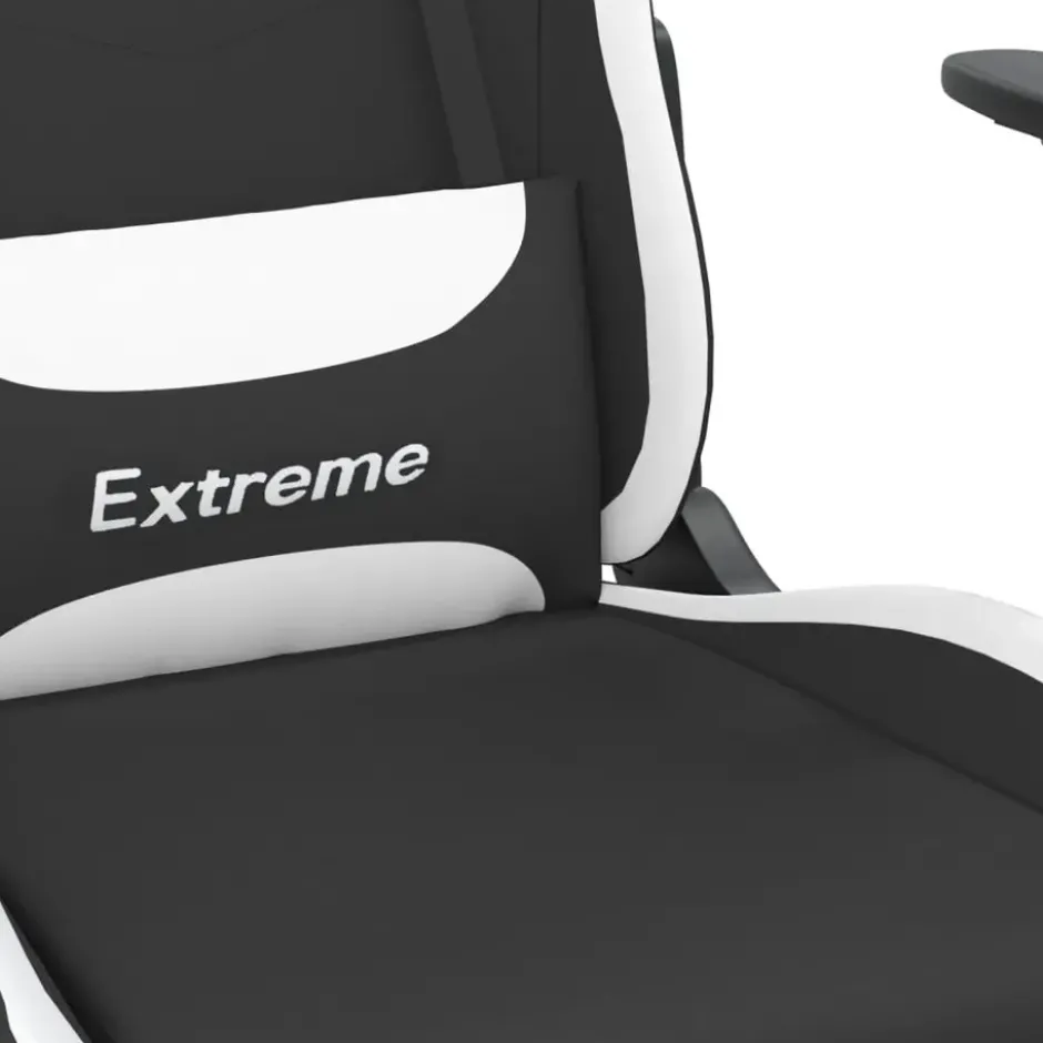 vidaXL - Gamingstoel - Wit - Stof