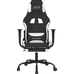 vidaXL - Gamingstoel - Wit - Stof