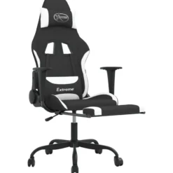 vidaXL - Gamingstoel - Wit - Stof