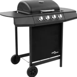vidaXL - Gasbarbecue-grill - Zwart - Staal
