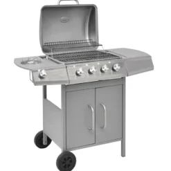 vidaXL - Gas Barbecue - Zilver - Roestvrij staal