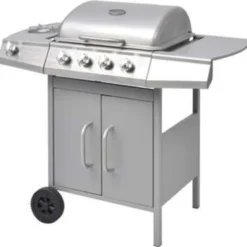 vidaXL - Gas Barbecue - Zilver - Roestvrij staal