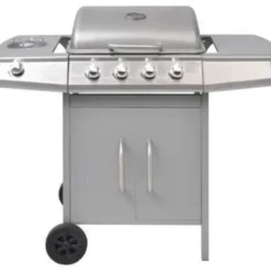 vidaXL - Gas Barbecue - Zilver - Roestvrij staal