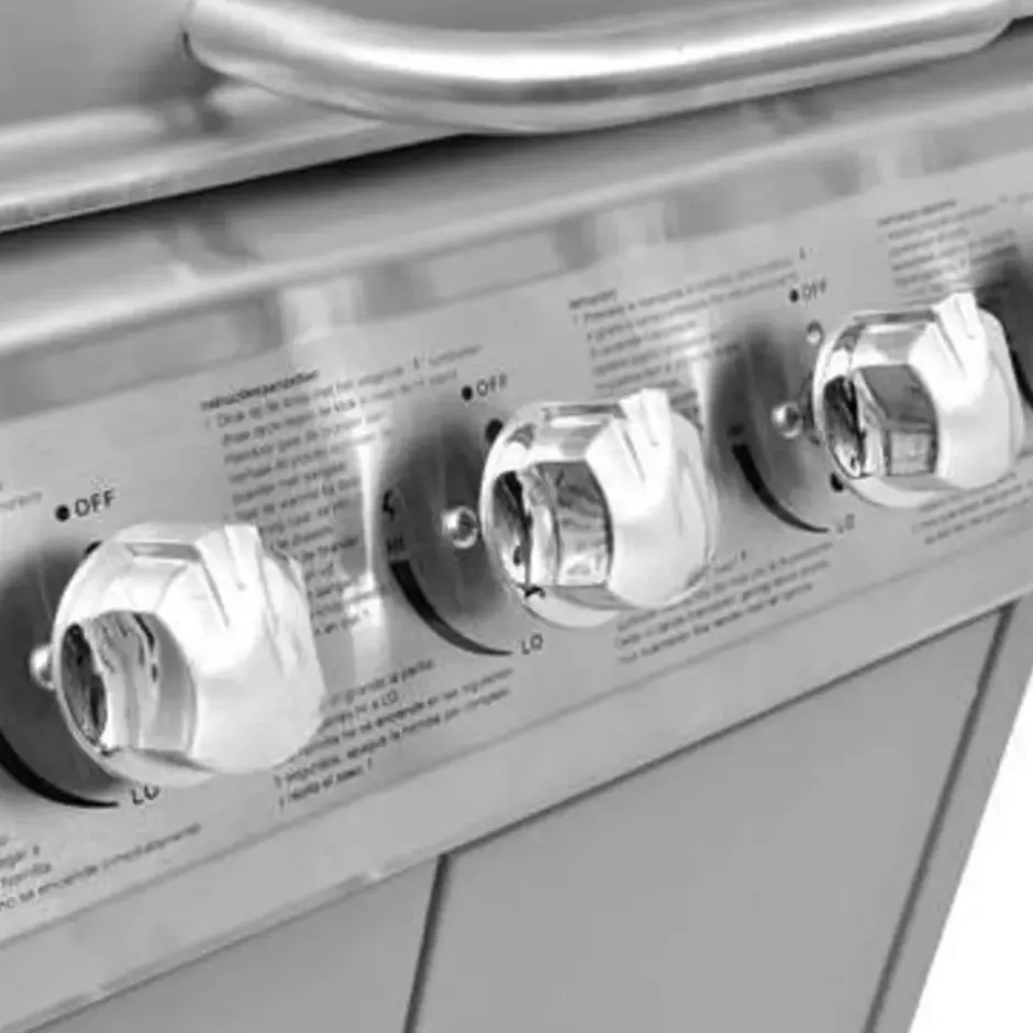 vidaXL - Gas Barbecue - Zilver - Roestvrij staal