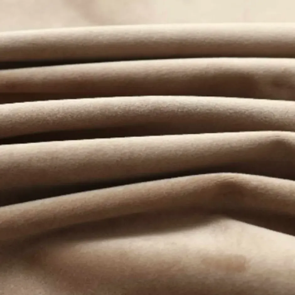 vidaXL - Gordijn - Beige - Fluweel - 140 x 175 cm - 2 stuks