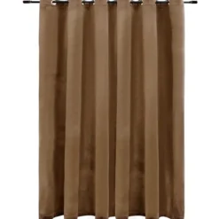 vidaXL - Gordijn - Beige - Fluweel
