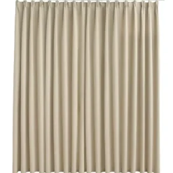 vidaXL - Gordijn - Beige - Stof