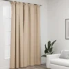 vidaXL - Gordijn - Beige - Stof