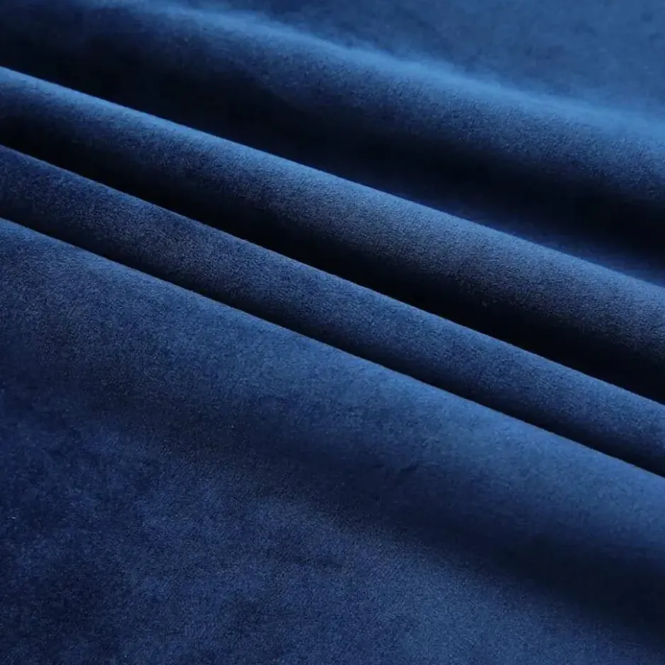 vidaXL - Gordijn - Blauw - Fluweel