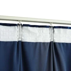 vidaXL - Gordijn - Blauw - Fluweel