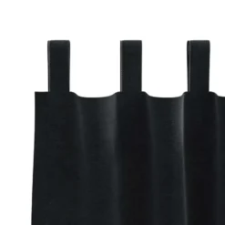 vidaXL Gordijnen met lussen - Verduisterend - Zwart Fluweel - 140x225 cm - 2 St.