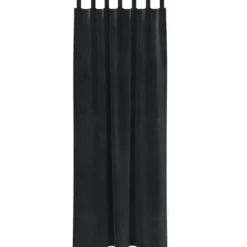 vidaXL Gordijnen met lussen - Verduisterend - Zwart Fluweel - 140x225 cm - 2 St.