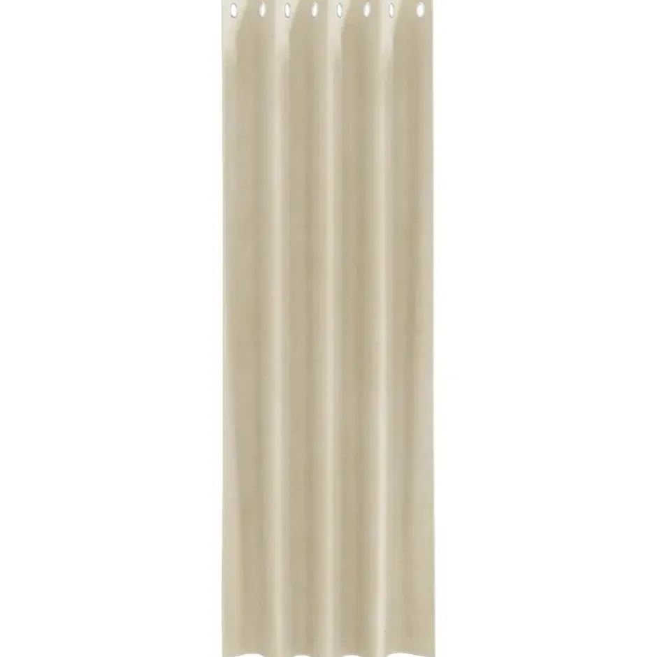 vidaXL Gordijnen met lussen - Verduisterend - Crème Fluweel - 140x245 cm - 2 St.