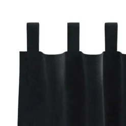 vidaXL Gordijnen met lussen - Verduisterend - Zwart Fluweel - 140x175 cm - 2 St.