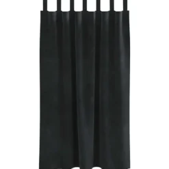 vidaXL Gordijnen met lussen - Verduisterend - Zwart Fluweel - 140x175 cm - 2 St.