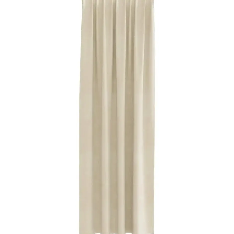 vidaXL Gordijnen met lussen - Verduisterend - Crème Fluweel - 140x260 cm - 2 St.